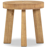 Sadira End Tbale, Worn Oak by Amber Lewis x Four Hands-Furniture - Accent Tables-High Fashion Home