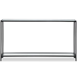 Safiya Console Table, Satin Black-Furniture - Accent Tables-High Fashion Home