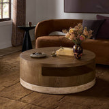 Sager Coffee Table, Amber by Four Hands-Furniture - Accent Tables-High Fashion Home