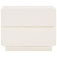 Sagura Nightstand, Cream-Furniture - Bedroom-High Fashion Home