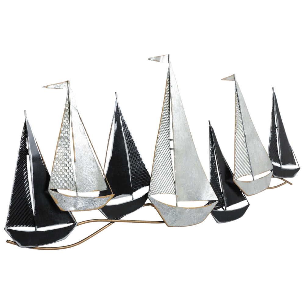 Sailboats Wall Decor, Multi-Accessories-High Fashion Home