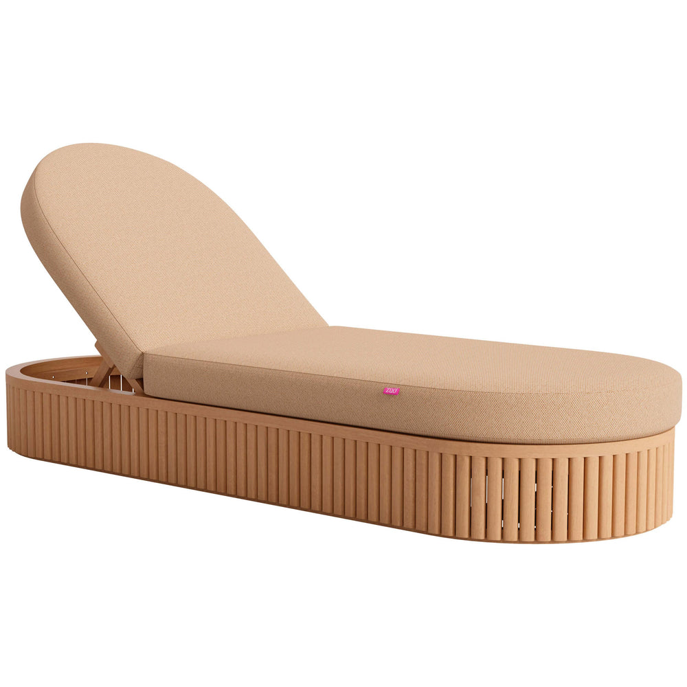Sakina Chaise Lounge, Brown-Furniture - Chair-High Fashion Home