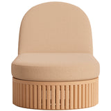 Sakina Chaise Lounge, Brown-Furniture - Chair-High Fashion Home