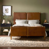 Salado Leather Bed, Heirloom Sienna