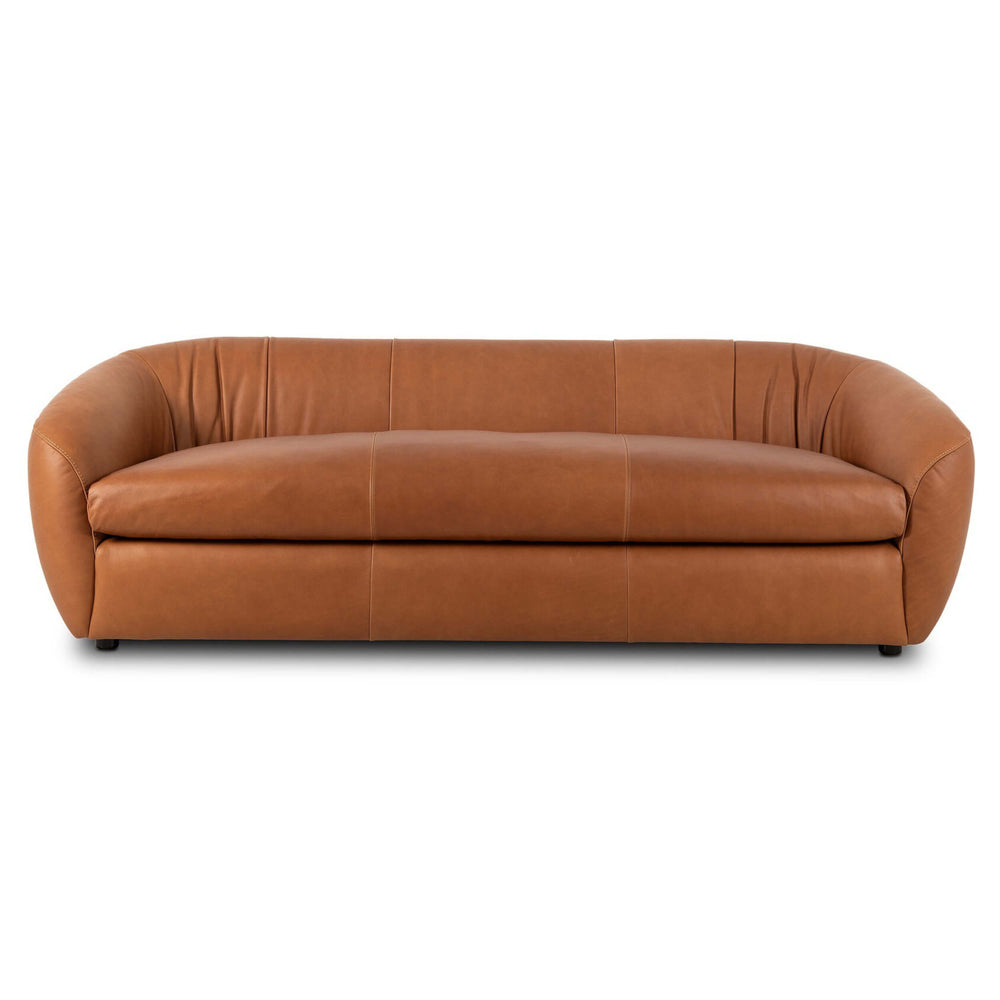 Saldana Leather Sofa, Lorento Cognac by Four Hands-Furniture - Sofas-High Fashion Home