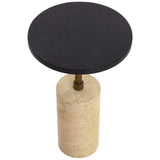 Saldo End Table, Black-Furniture - Accent Tables-High Fashion Home