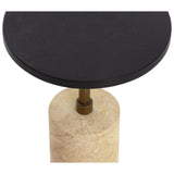 Saldo End Table, Black-Furniture - Accent Tables-High Fashion Home