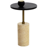 Saldo End Table, Black-Furniture - Accent Tables-High Fashion Home