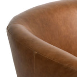 Salena Leather Swivel Chair, Sonoma Chestnut by Four Hands-Furniture - Chairs-High Fashion Home