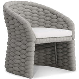 Salinas Arm Chair, Nordic Grey-Furniture - Outdoor-High Fashion Home