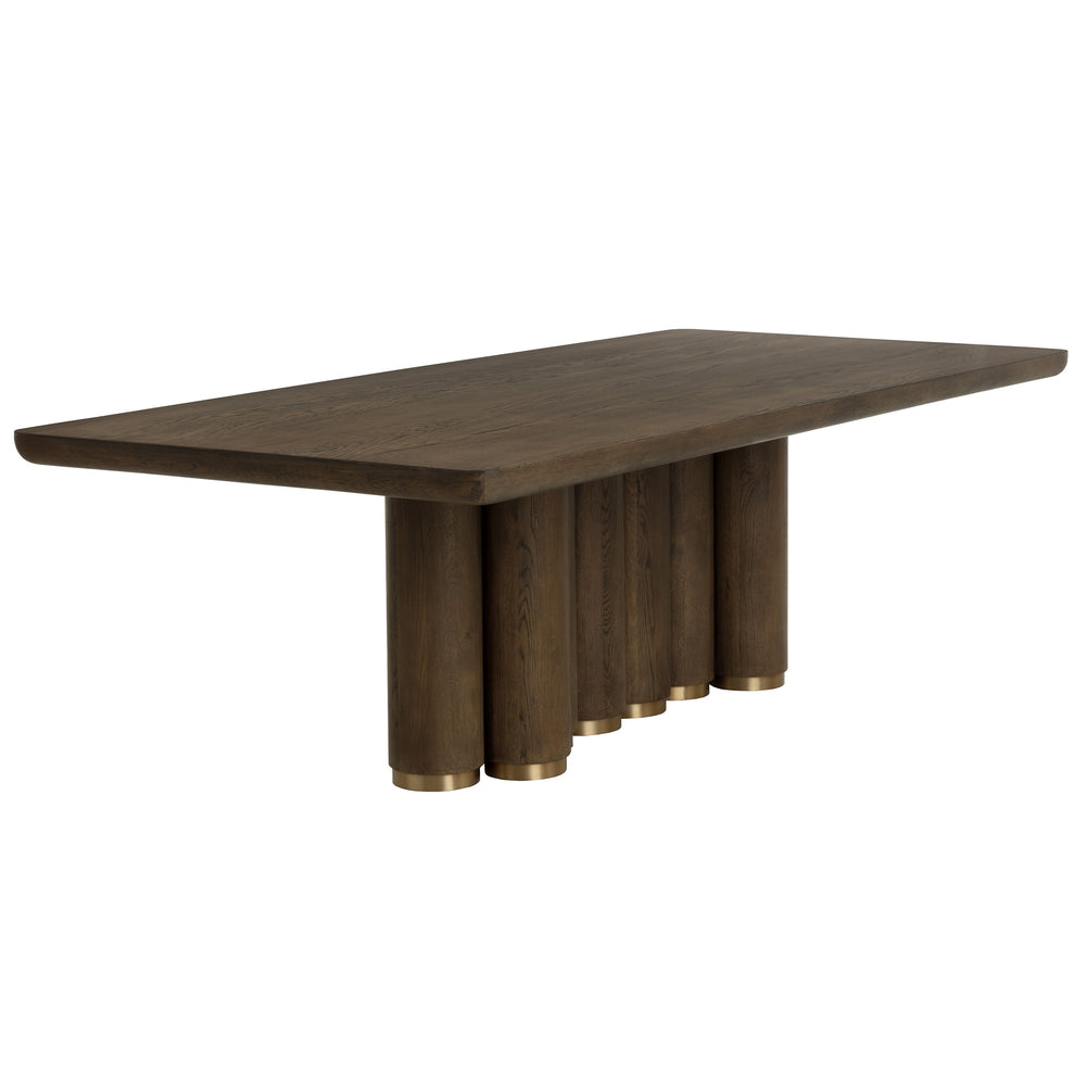 Salix Dining Table, Brown-Furniture - Dining-High Fashion Home