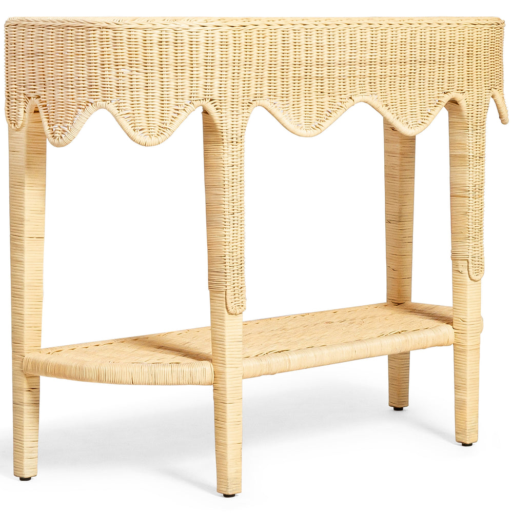 Sally Console Table, Natural Rattan-Furniture - Accent Tables-High Fashion Home