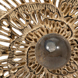 Salma Flower Statuary, Gold-Accessories-High Fashion Home