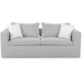 Salty Striped Outdoor Sofa, Black-Furniture - Sofas-High Fashion Home
