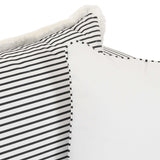 Salty Striped Outdoor Sofa, Black-Furniture - Sofas-High Fashion Home