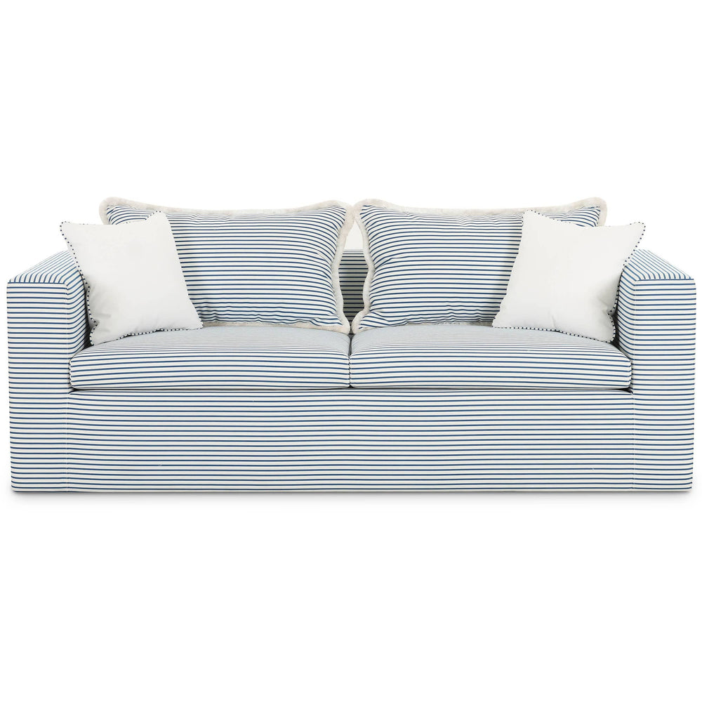 Salty Striped Outdoor Sofa, Blue-Furniture - Sofas-High Fashion Home