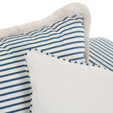 Salty Striped Outdoor Sofa, Blue-Furniture - Sofas-High Fashion Home