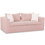 Salty Striped Outdoor Sofa, Red-Furniture - Sofas-High Fashion Home