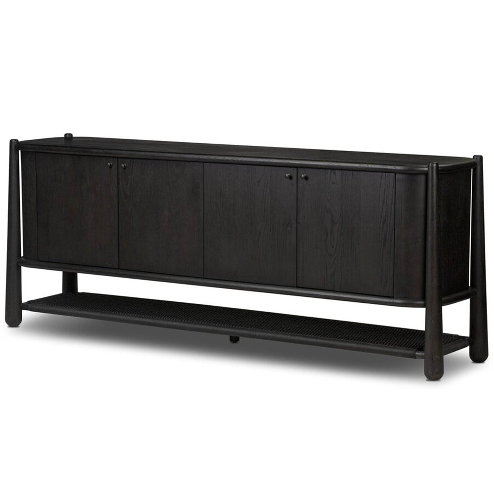 Salvador Sideboard, Smoked Black by Amber Lewis x Four Hands-Furniture - Storage-High Fashion Home