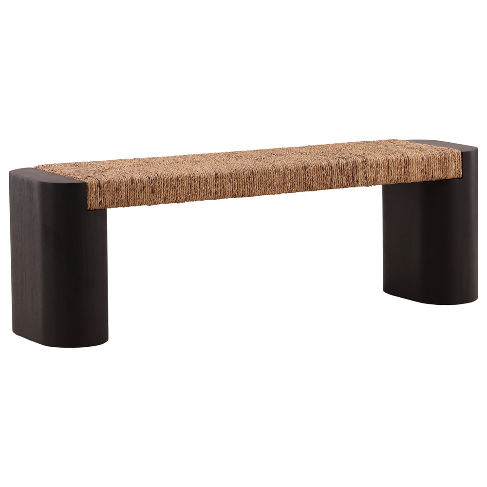 Samael Bench, Black-Furniture - Benches-High Fashion Home