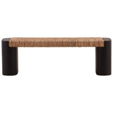 Samael Bench, Black-Furniture - Benches-High Fashion Home
