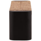 Samael Bench, Black-Furniture - Benches-High Fashion Home