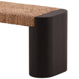 Samael Bench, Black-Furniture - Benches-High Fashion Home