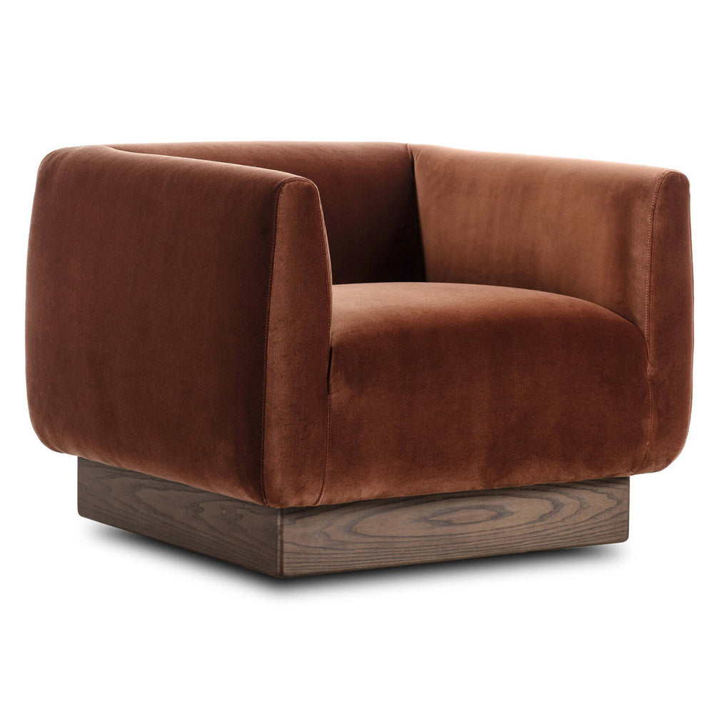 Samir Swivel Chair, Surrey Auburn by Four Hands-Furniture - Chair-High Fashion Home