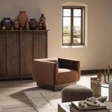 Samir Swivel Chair, Surrey Auburn by Four Hands-Furniture - Chair-High Fashion Home