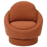 Sammy Swivel Chair, Saffron Red-Furniture - Chairs-High Fashion Home