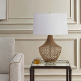 Samori Table Lamp, Rattan