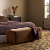 Samsoe Accent Bench, Surrey Ochre by Four Hands-Furniture - Benches-High Fashion Home
