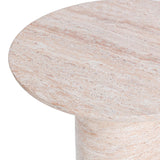 Sana Outdoor Round Accent Table, Beige-Furniture - Outdoor-High Fashion Home