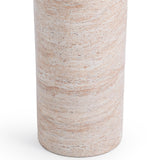 Sana Outdoor Round Accent Table, Beige-Furniture - Outdoor-High Fashion Home