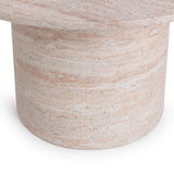 Sana Outdoor Round Coffee Table, Beige-Furniture - Outdoor-High Fashion Home