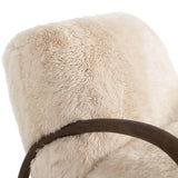 Sandro Chair, Champagne Mongolian Fur by Four Hands