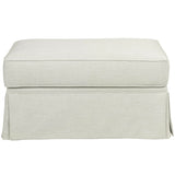 Sanibel Ottoman, Cream-Furniture - Chairs-High Fashion Home
