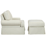Sanibel Ottoman, Cream-Furniture - Chairs-High Fashion Home