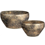 Sansa Bowls, Gold, Set of 2-Accessories-High Fashion Home