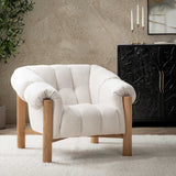 Sansa Chair, Cream-Furniture - Chairs-High Fashion Home