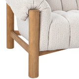 Sansa Sofa, Cream-Furniture - Sofas-High Fashion Home