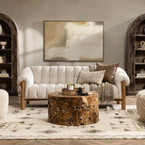 Sansa Sofa, Cream-Furniture - Sofas-High Fashion Home