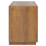 Santa Clara 2 Drawer Nightstand, Caramel Brown