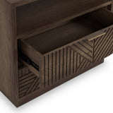 Santa Clara 2 Drawer Nightstand, Toasted Brown-Furniture - Bedroom-High Fashion Home