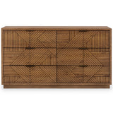 Santa Clara 6 Drawer Dresser, Caramel Brown-Furniture - Bedroom-High Fashion Home