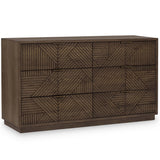 Santa Clara 6 Drawer Dresser, Toasted Brown-Furniture - Bedroom-High Fashion Home