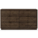 Santa Clara 6 Drawer Dresser, Toasted Brown-Furniture - Bedroom-High Fashion Home