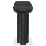 Sante Console Table, Raw Black by Four Hands-Furniture - Accent Tables-High Fashion Home