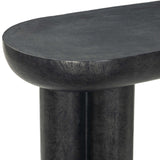 Sante Console Table, Raw Black by Four Hands-Furniture - Accent Tables-High Fashion Home