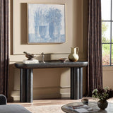 Sante Console Table, Raw Black by Four Hands-Furniture - Accent Tables-High Fashion Home